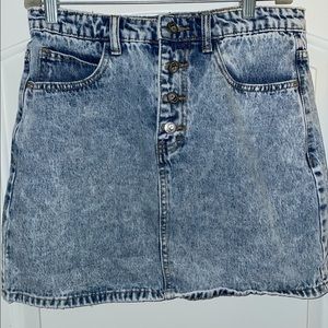 Nasty Gal Distressed Jean Skirt